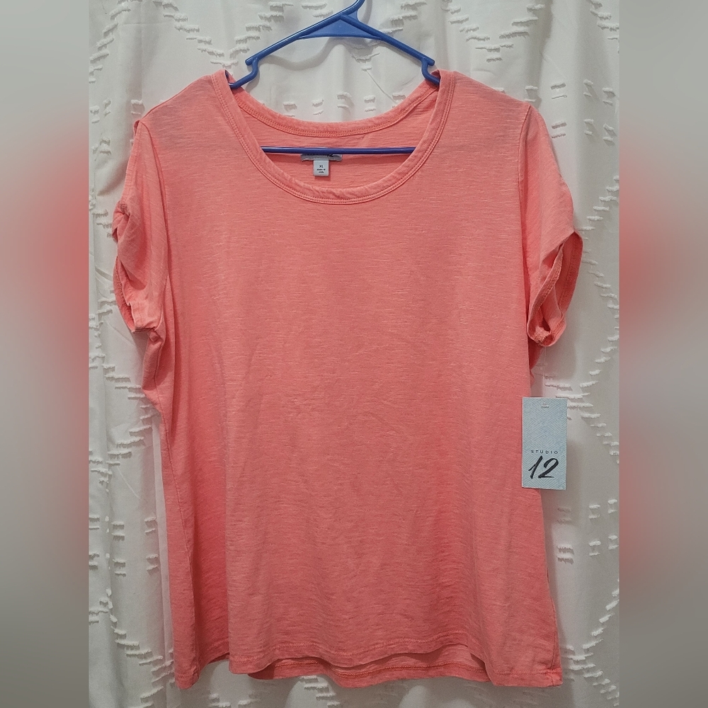 Coral womens top